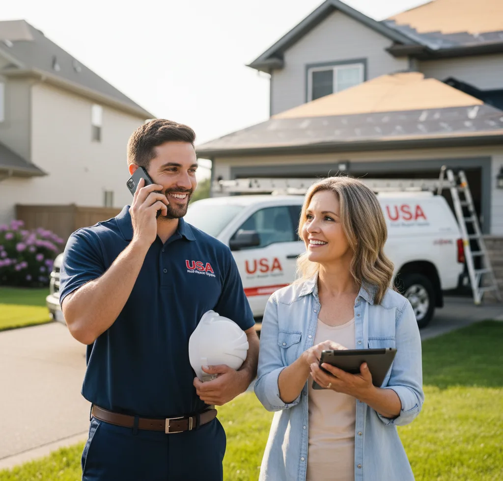 USA Roof Repair Experts customer support in West Olive